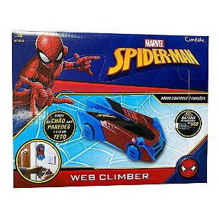 Carrinho Controle Remoto Homem Aranha Spider Flip Candide 5851