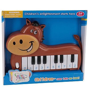 Teclado Infantil Musical Eletrônico com Microfone - Braskit