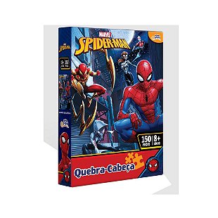 Kit Quebra Cabeça Dominó Jogo Memória Spiderman Homem Aranha