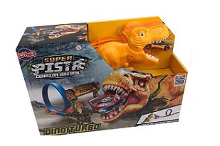 Dinossauro Toyng com Som, Luz e Fumaça T-Rex 15cm - Pequenos Travessos