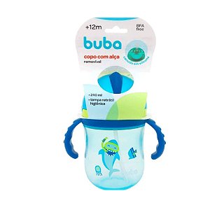 Copo de Treinamento 360° Buba Antivazamento com Alças Rosa 210ml - Pequenos  Travessos