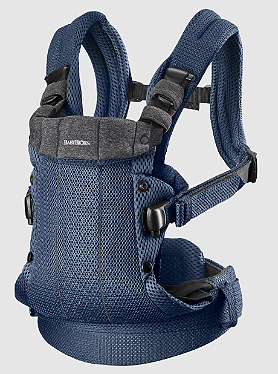 BabyBjorn Baby Carrier Harmony Black 0-3 anos, Malha 3D Canguru