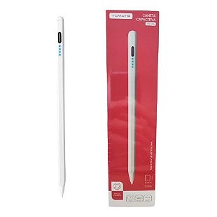Caneta Capacitiva Recarregável 2 Pontas Tomate - MIP-007