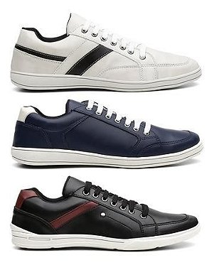 sapatenis tênis casual couro jogger jogging masculino dhl