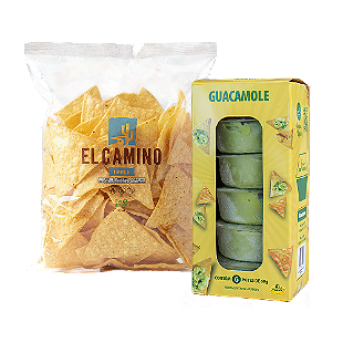 Blister com 6 potes de 60g de Guacamole + Nachos - Loja Avocado