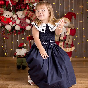 Vestidos Infantis para o Natal | Clássicos, Bordados e Elegantes
