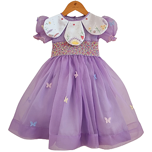 Kit Vestido Infantil Branco Sofia