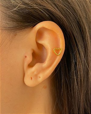 Piercing Tragus Reto Bolinha em Prata 950