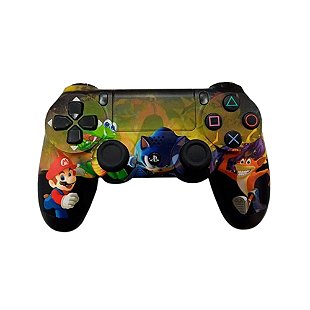 Controle PlayStation CECHzC2U sem Fio Super Mario Branco Casa