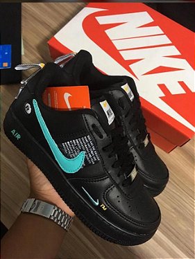 nike air force preto e verde