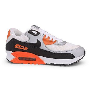 air max 90 laranja e preto