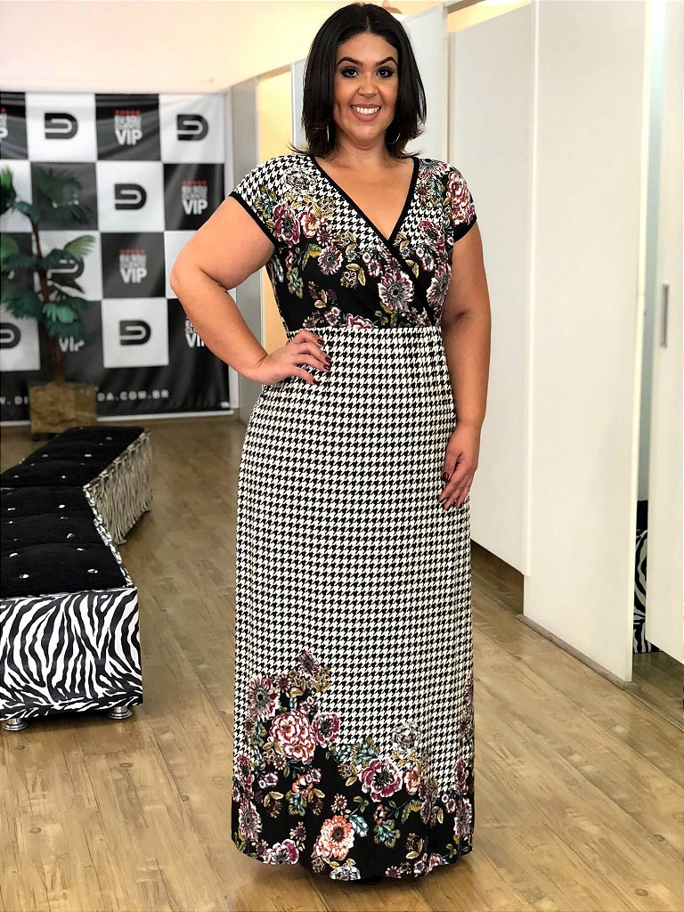 vestidos longos xadrez