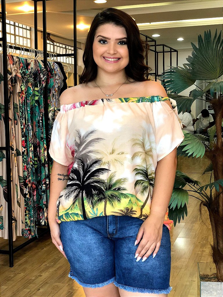 blusas estilo tropical