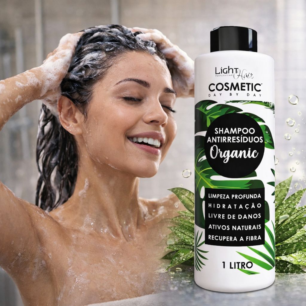 Shampoo Anti Resíduos Organic - 1L Light Hair - Loja Light Hair