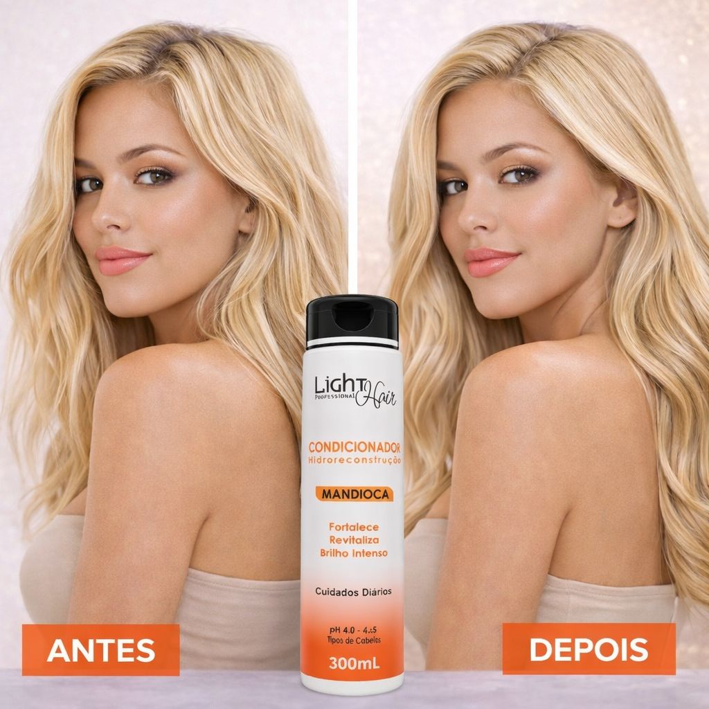 Condicionador Mandioca Reconstrução Manutenção - 300ml Light Hair