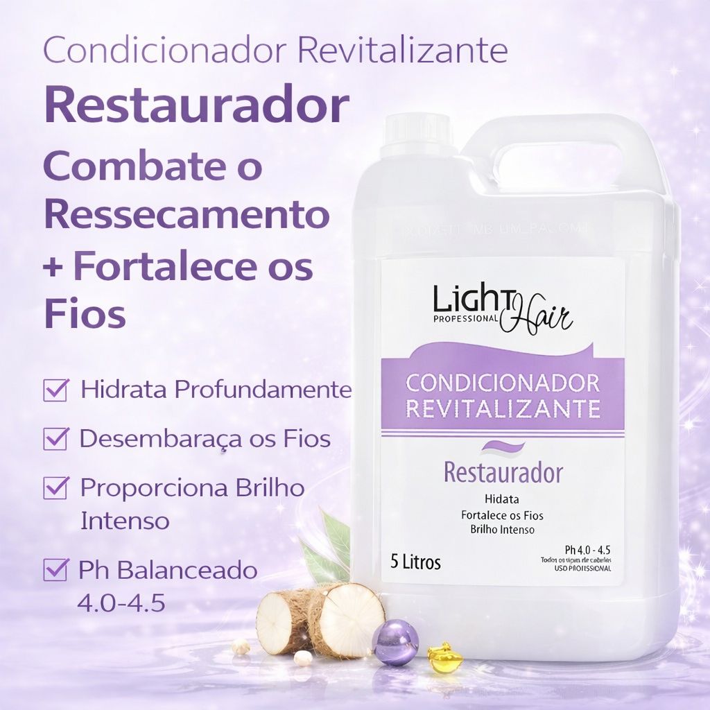 Condicionador Mandioca Revitalizante Lavatório - 5L Light Hair