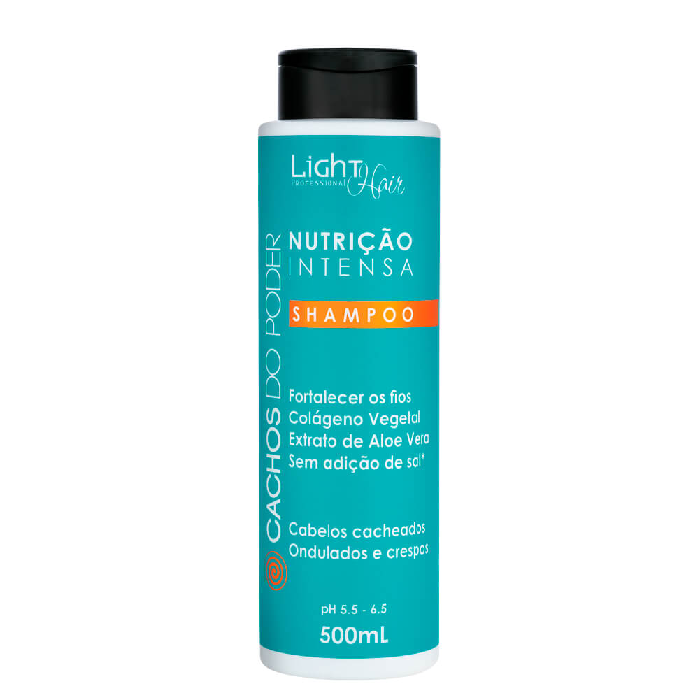 Shampoo de Cachos Nutritivo - 500ml Light Hair - Loja Light Hair