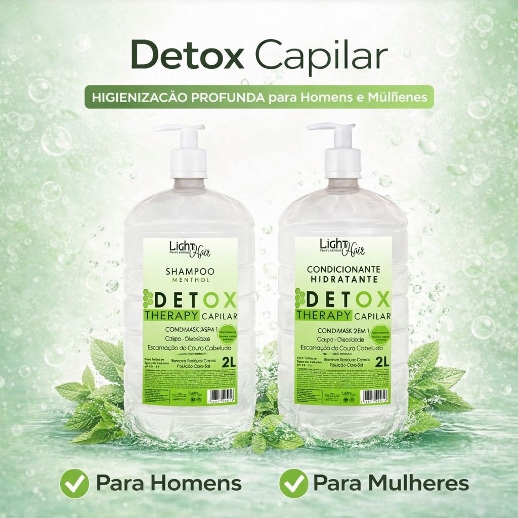 Shampoo Detox Terapy Capilar Higienizador Lavatório - 2L Light