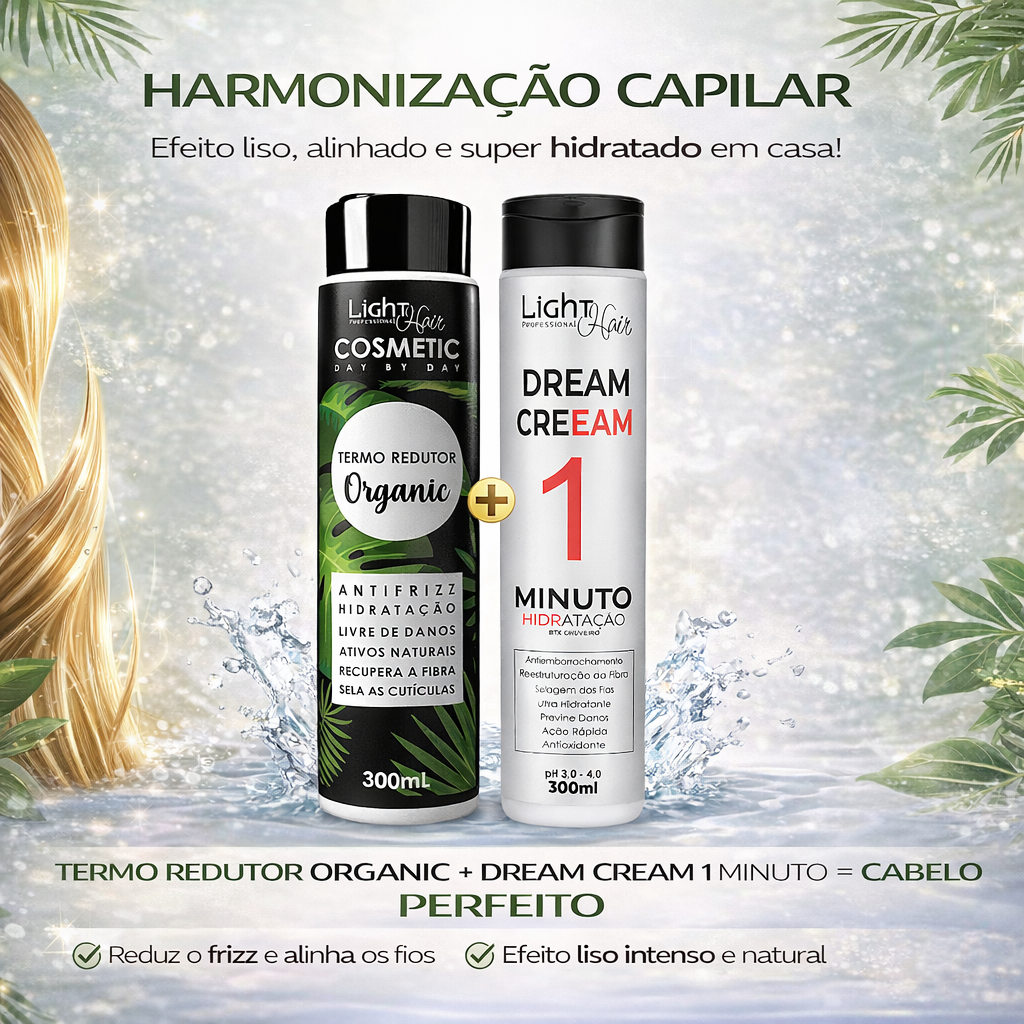 Kit Seda Mágica - Dream Creeam e Termo Redutor Organic - Light