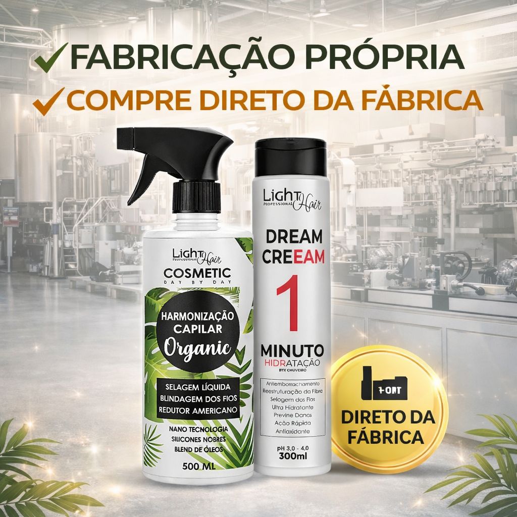 Kit Harmonia Intensa - Harmonização e Dream Creeam - Light Hair