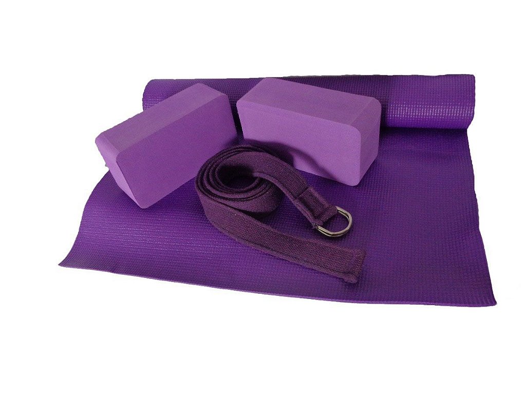 Kit para Yoga - 4 itens - Várias cores - Vitrine Zen - Vitrine Zen