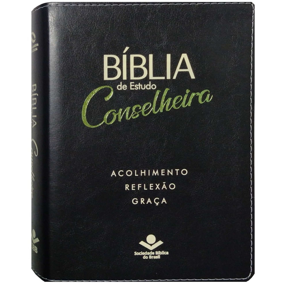 Bíblia de Estudo Conselheira Preta SBB | Livraria 100% Cristão - 100%  Cristão | Há 20 anos distribuindo materiais que transformam vidas!