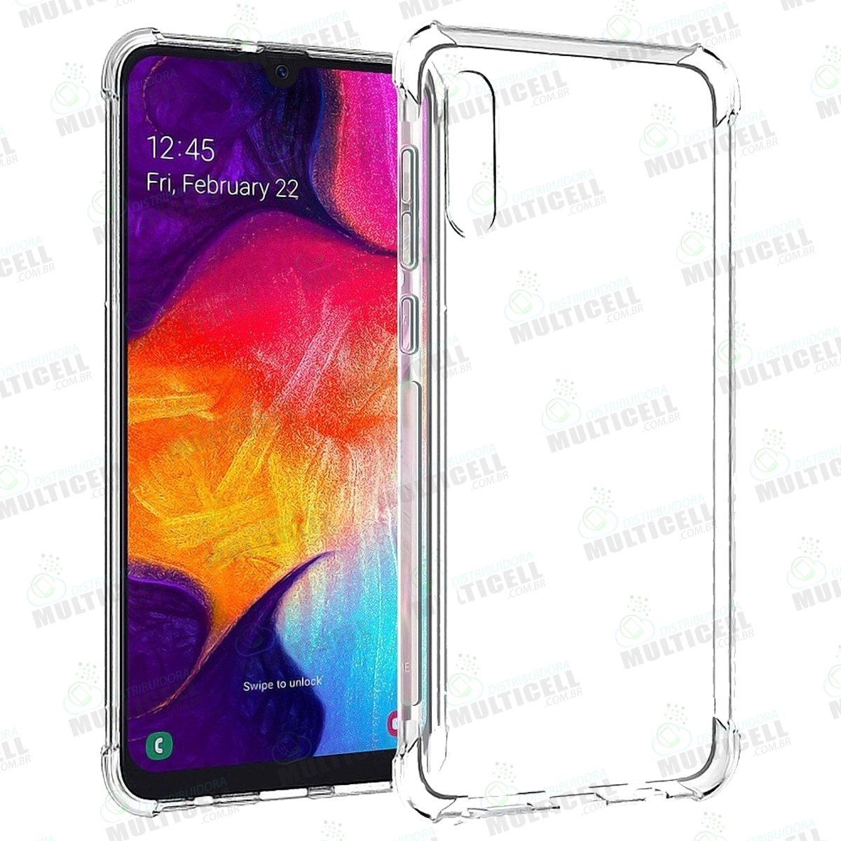 CAPA CASE SILICONE TPU TRANSPARENTE ANTI-SHOCK ANTI-IMPACTO SAMSUNG A505  GALAXY A50 - Distribuidora Multicell a mais completa em peças,componentes e  acessórios para celular e tablet