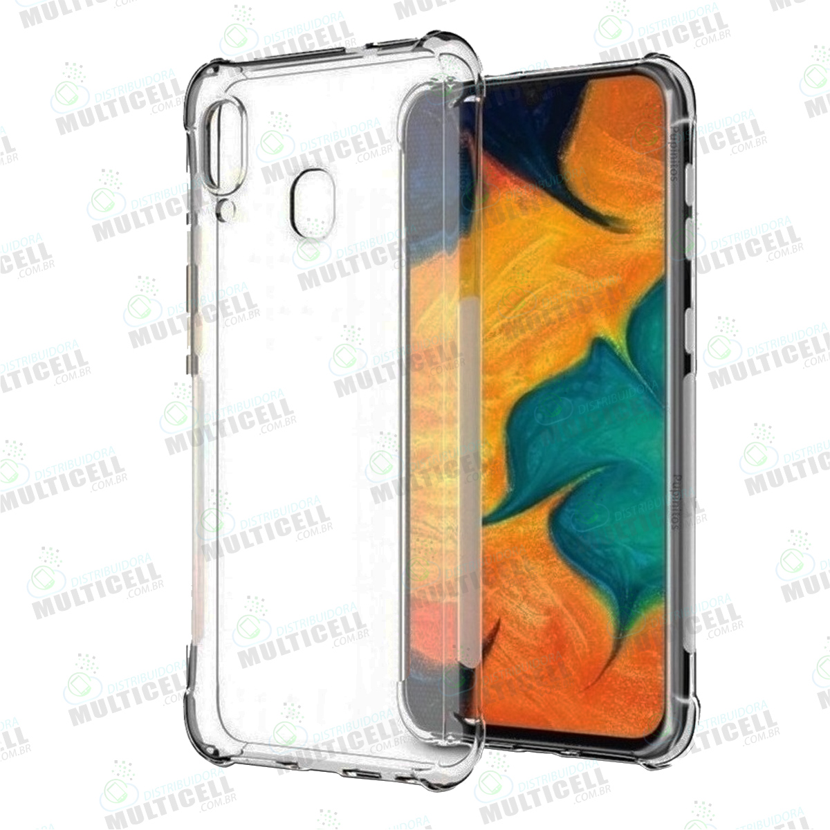 CAPA CASE SILICONE TPU TRANSPARENTE ANTI-SHOCK ANTI-IMPACTO SAMSUNG A205  GALAXY A20 - Distribuidora Multicell a mais completa em peças,componentes e  acessórios para celular e tablet
