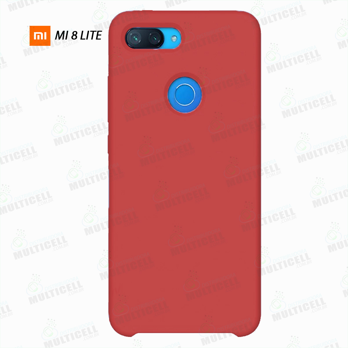 CAPA CASE SILICONE COVER XIAOMI REDMI MI8 LITE MI 8 LITE VERMELHA -  Distribuidora Multicell a mais completa em peças,componentes e acessórios  para celular e tablet