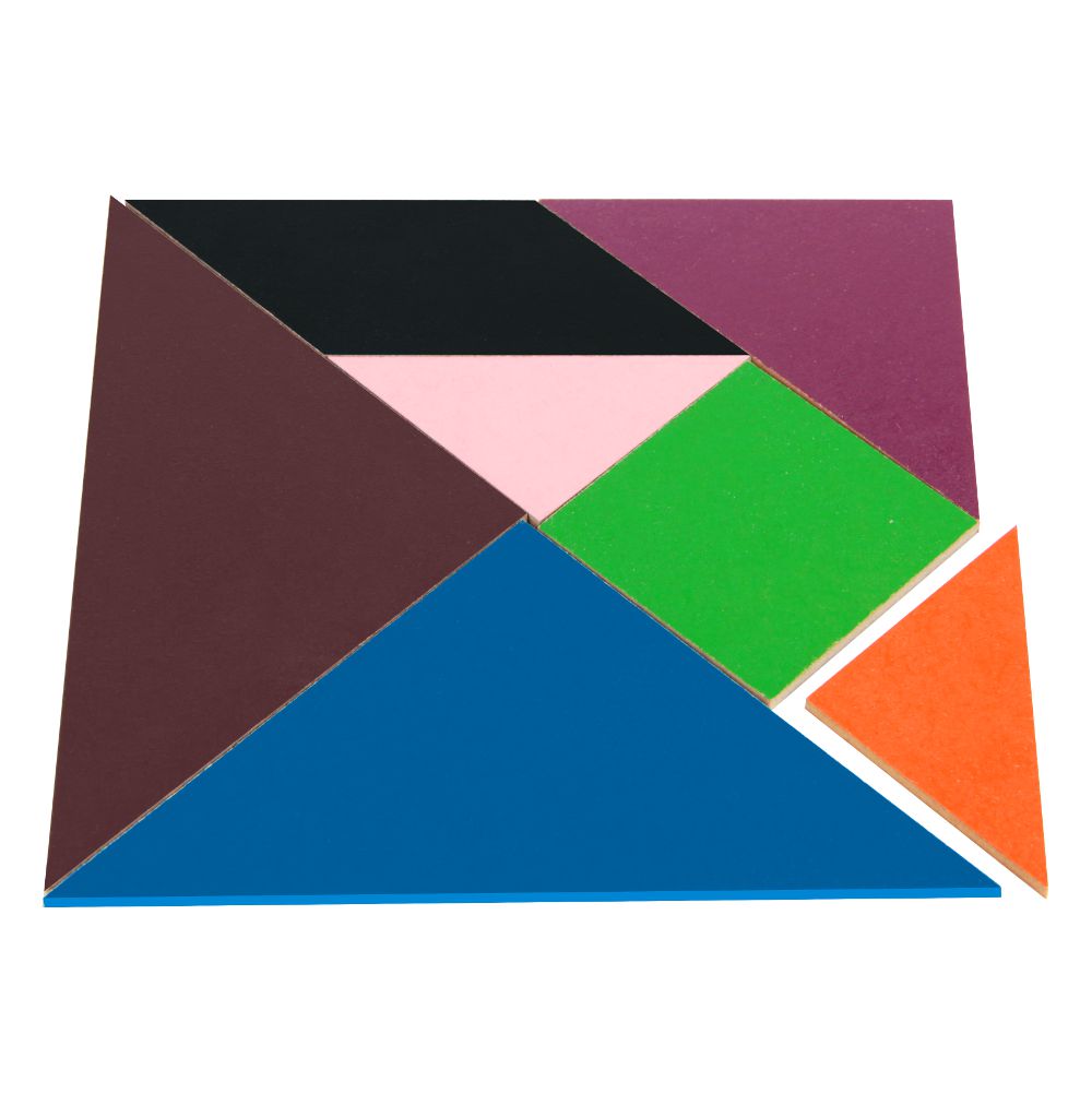 Tangram Colorido MDF 70 Peças | Lúdico Distribuidora - Lúdico