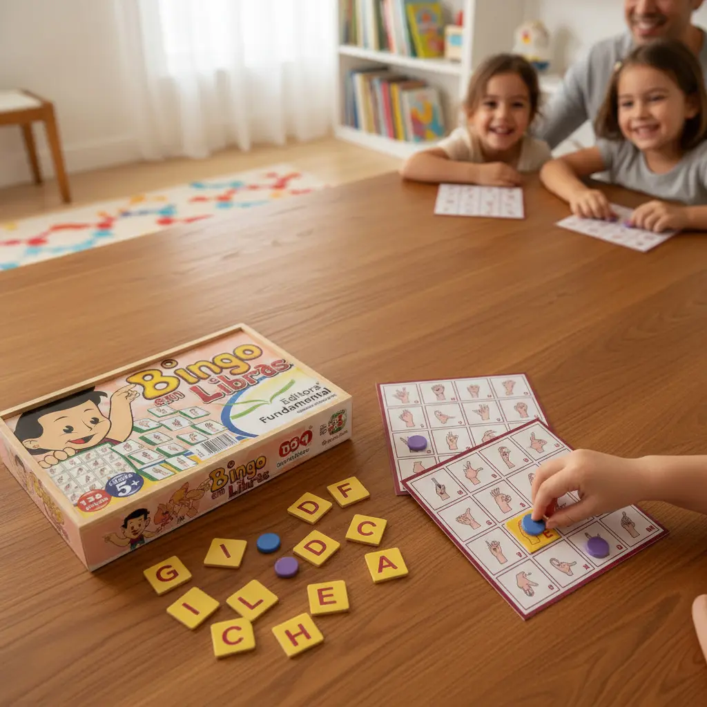 Bingo de Libras 136 Peças | Lúdico Distribuidora - Lúdico