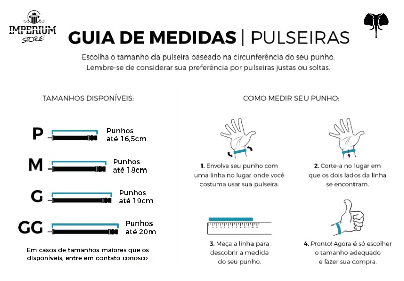 Guia de Medidas para Pulseiras PapaChulli