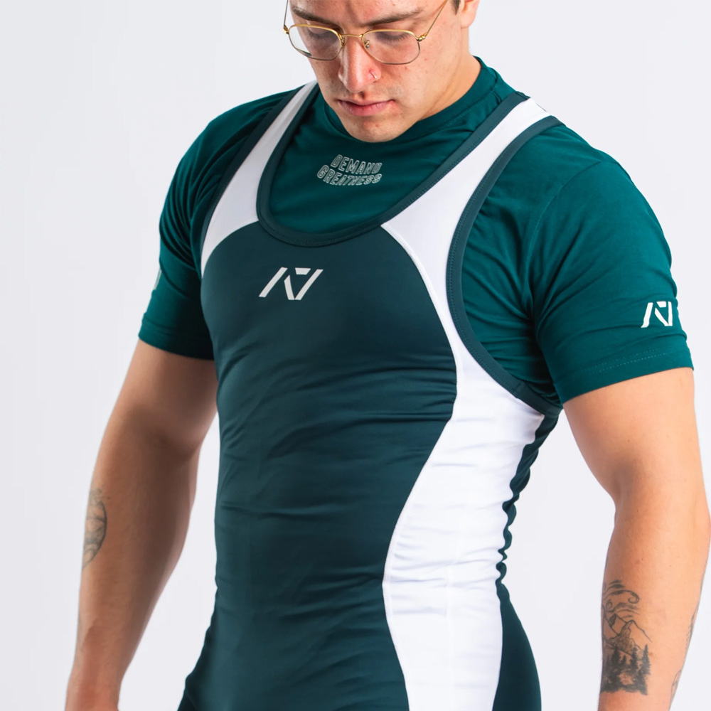 Singlet Powerlifting A7 - Emerald Forás - NIVEL BOX Equipamentos