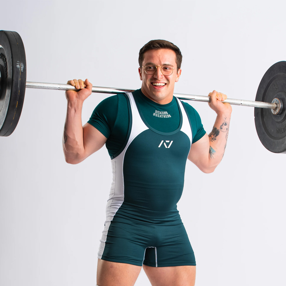 Singlet Powerlifting A7 - Emerald Forás - NIVEL BOX Equipamentos