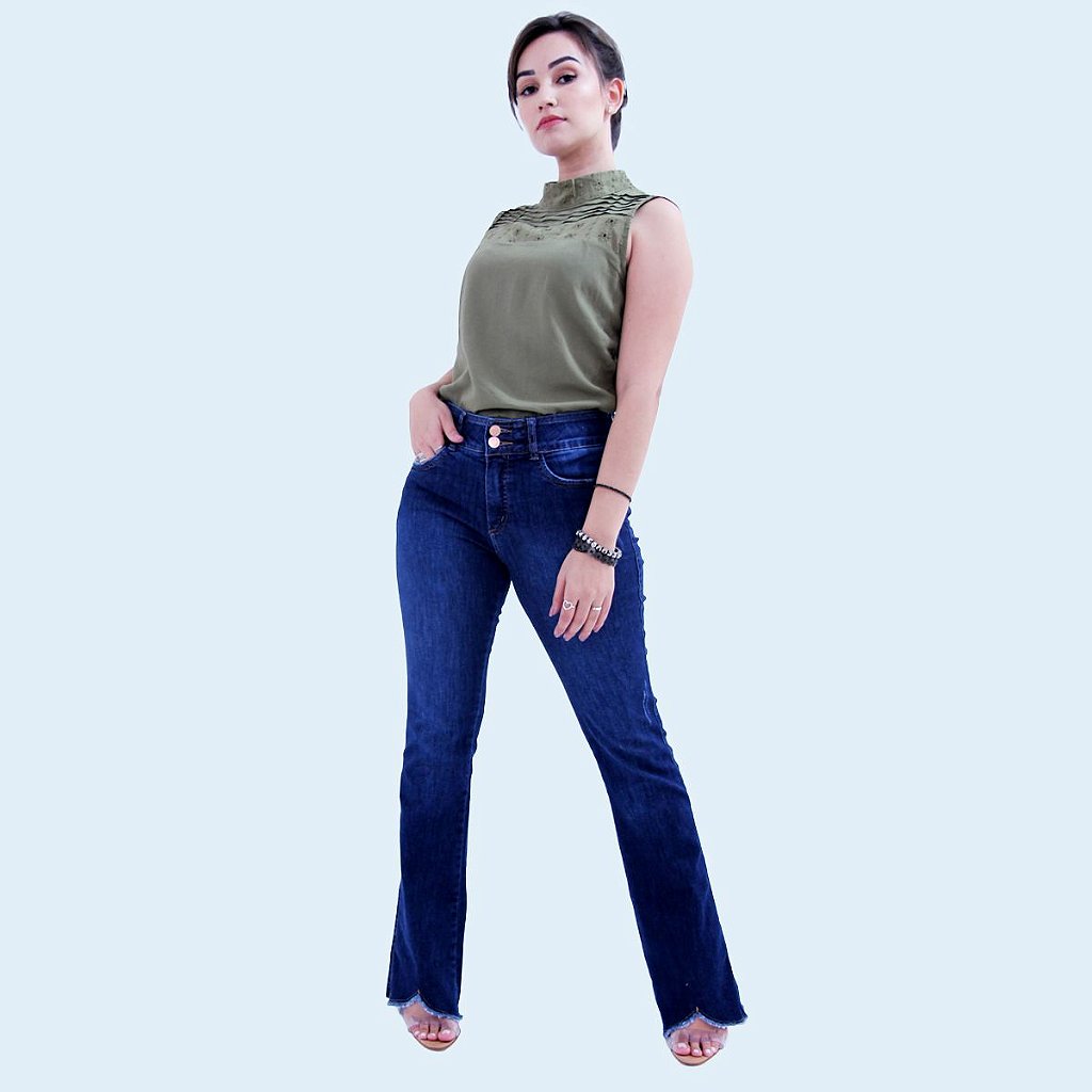 calça loopper flare