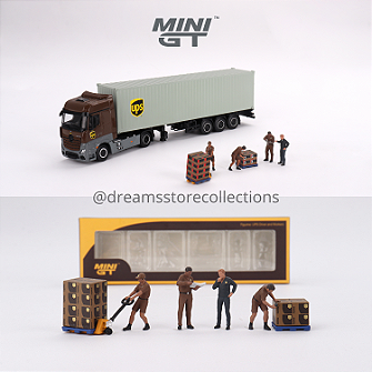 MINIGT No.705 UPSアクトロストラック&UPSフィギュアセット Busca Integrada