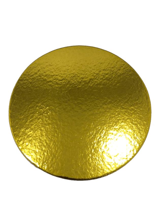 Disco Laminado - Dourado - 28 cm. - Sulformas - Formas de papel Forneaveis  para Bolos, Tortas Cupcakes e Panetones