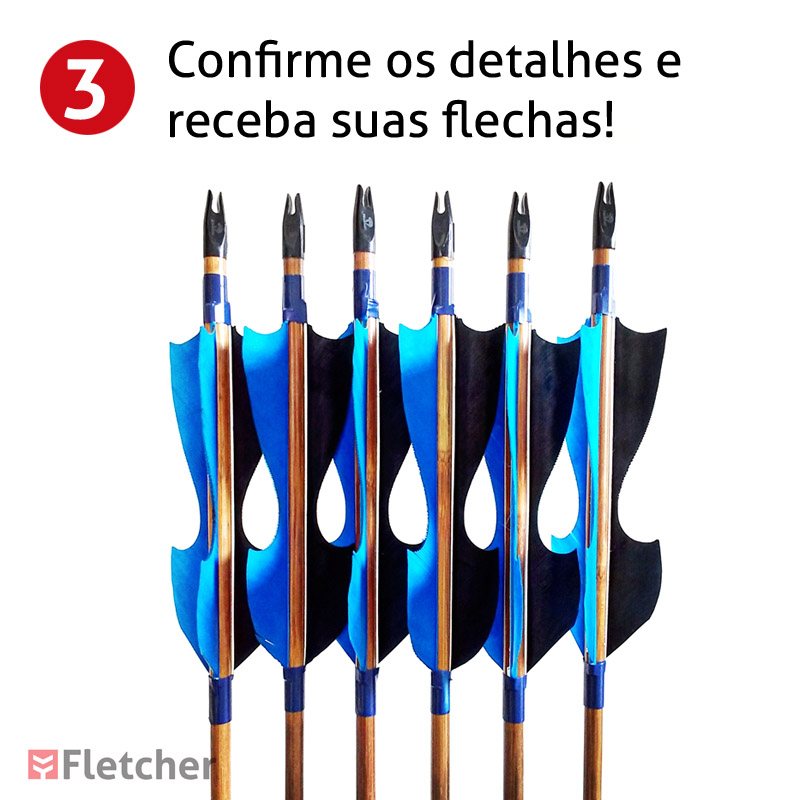 Flechas personalizadas - Confirme os detalhes e receba suas flechas