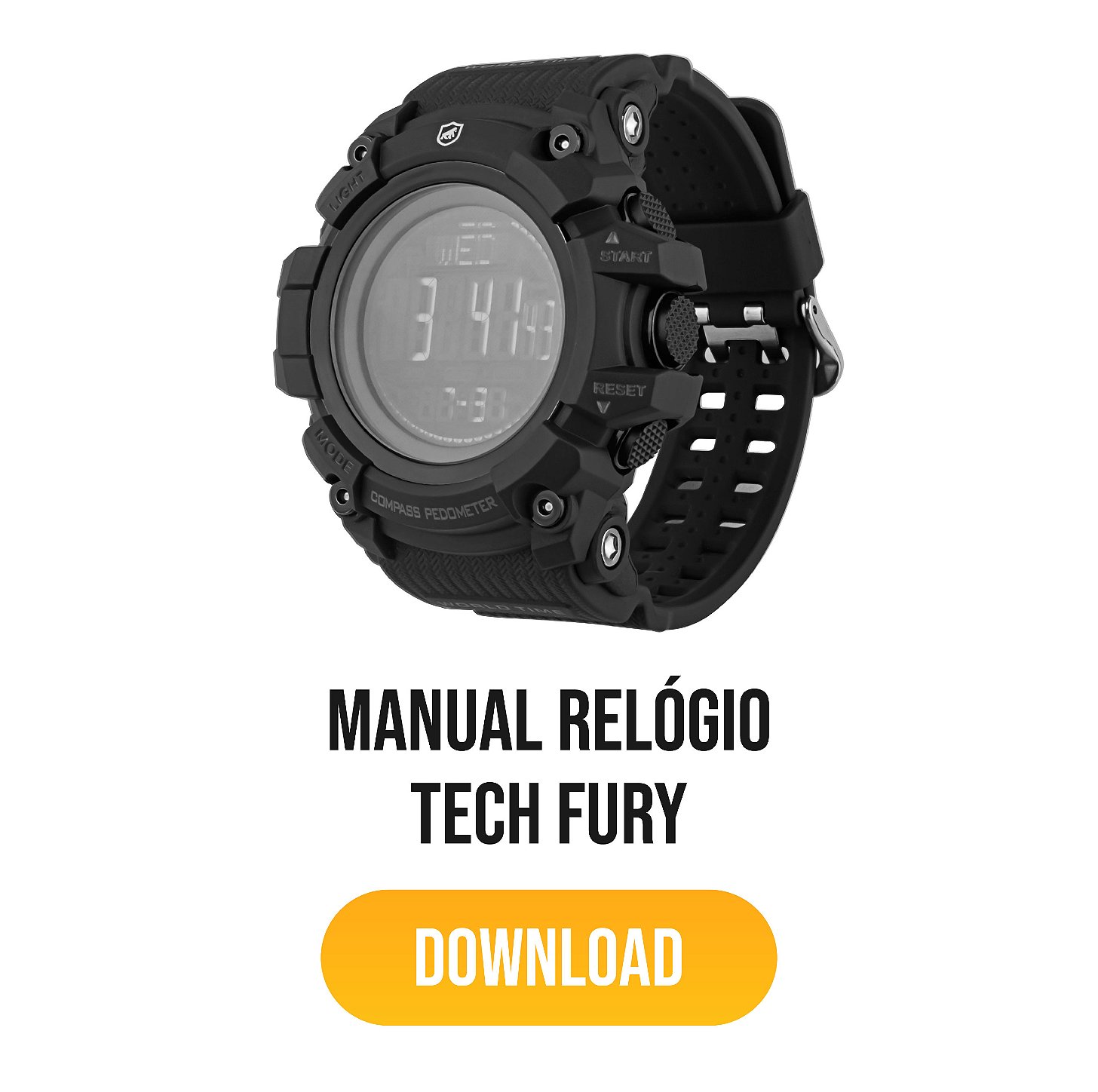 manual para relógio tech fury