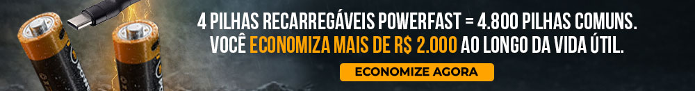 Pilha recarregável AA/AAA Turbo PowerFast
