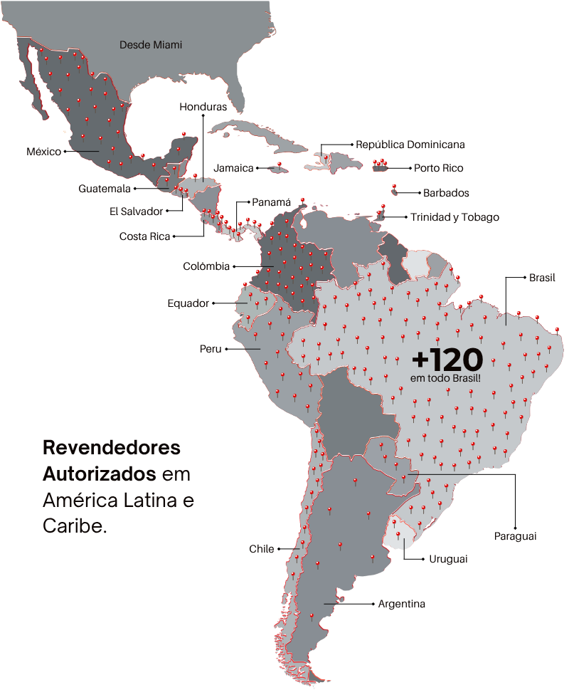 Presença da Merlin na América Latina