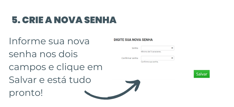 Passo 5 - Criar nova senha Swany's Lingerie