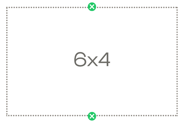 Esquema de fixação da tela retangular 6x4m (4x6m) Sombralux