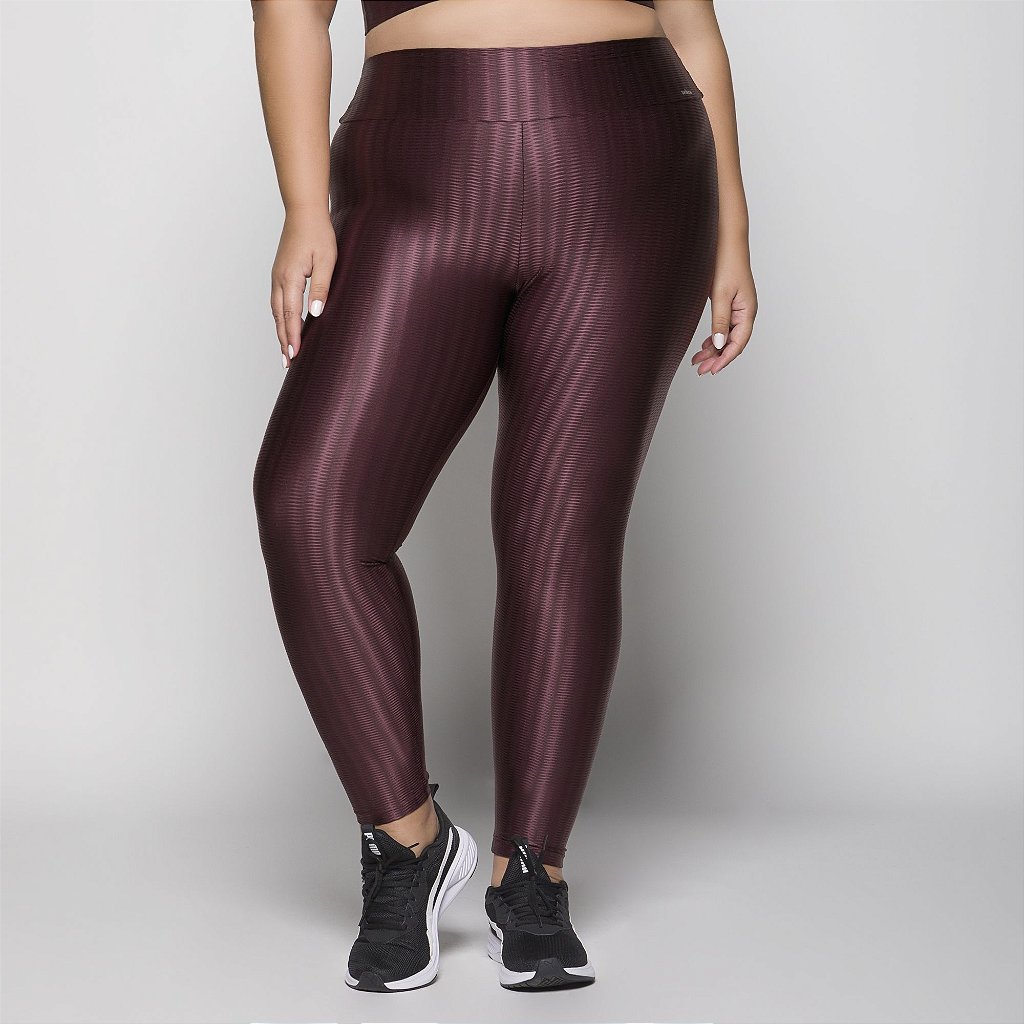 Calça Legging 3D Poliamida Plus Size