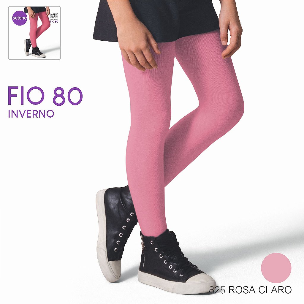 Meia Calça Lobinha Infantil Legging Jeans Fio 150