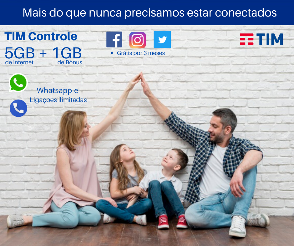 Ative hoje mesmo seu TIM Controle - Conexão Celulares