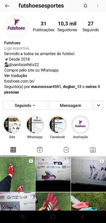 Segue no Instagram