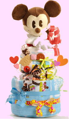 bolo de fraldas mickey ou minnie