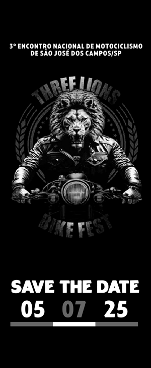 BANNER THREE LIONS BIKE FEST