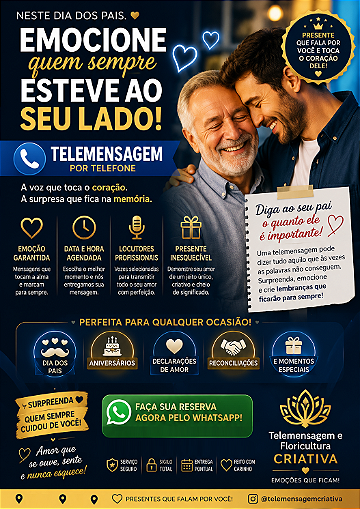 Telemensagem para dia dos pais